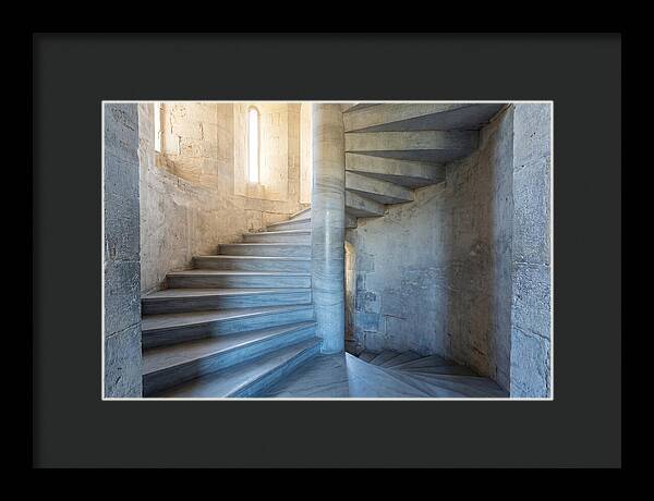 Spiral Stone Staircase In Ancient Tower
