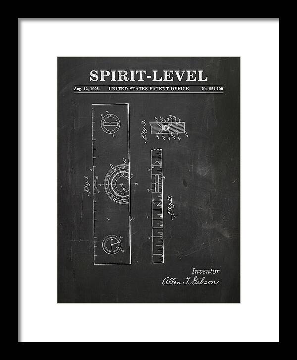 Spirit Level Chalkboard Patent Us824109a