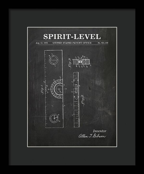 Spirit Level Chalkboard Patent Us824109a