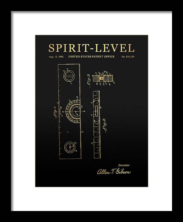 Spirit Level Gold Patent Us824109a