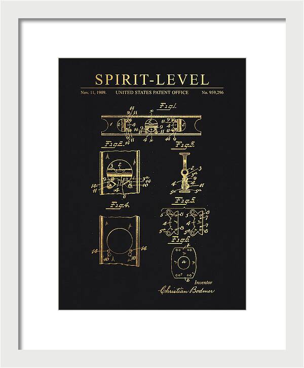 Spirit Level Gold Patent Us959296a