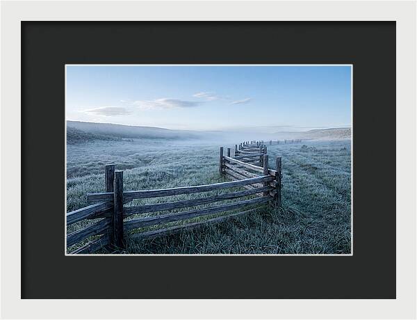 Split Rail Fence In Morning Mist