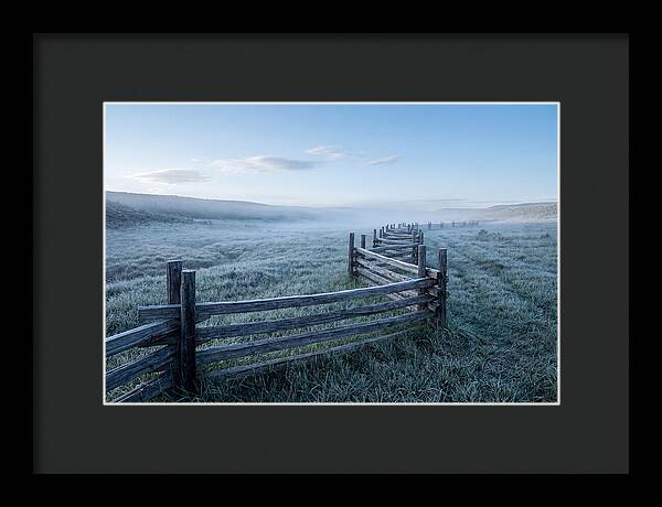 Split Rail Fence In Morning Mist