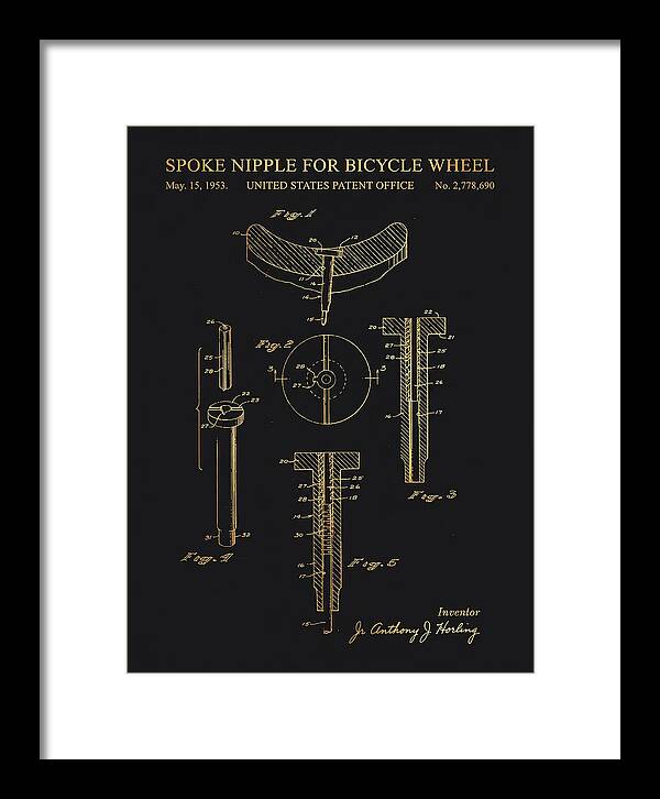 Spoke Nipple For Bicycle Wheel Gold Patent Us2778690a