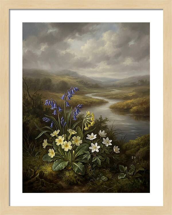Spring Blooms By The River
