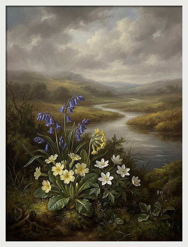 Spring Blooms By The River