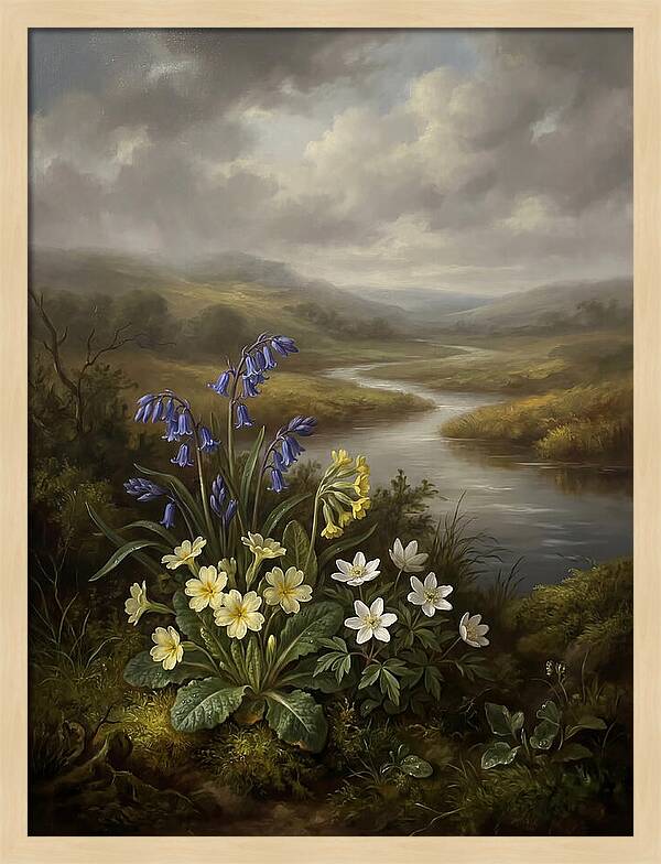 Spring Blooms By The River