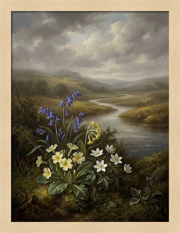 Spring Blooms By The River