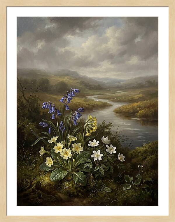Spring Blooms By The River