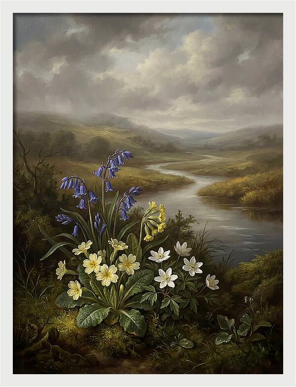 Spring Blooms By The River