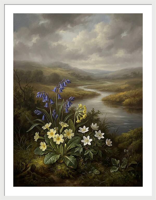Spring Blooms By The River