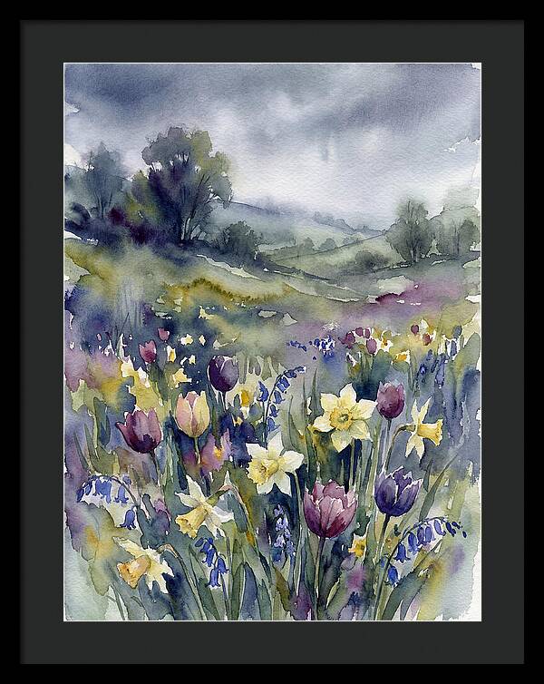 Spring Blooms Under Cloudy Skies
