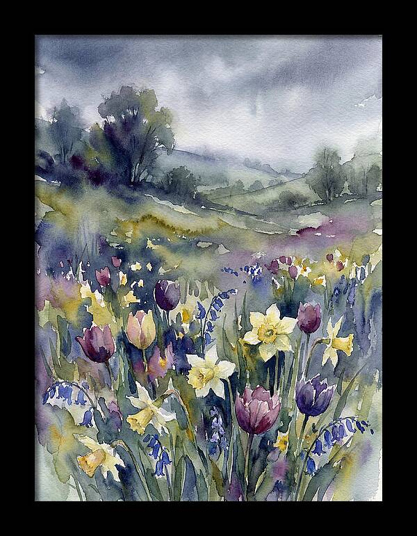 Spring Blooms Under Cloudy Skies