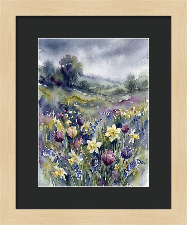Spring Blooms Under Cloudy Skies