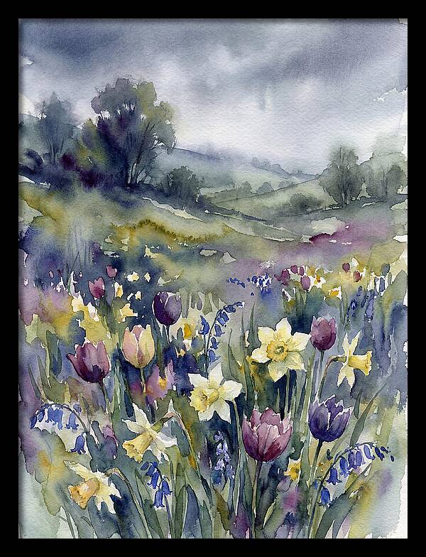 Spring Blooms Under Cloudy Skies