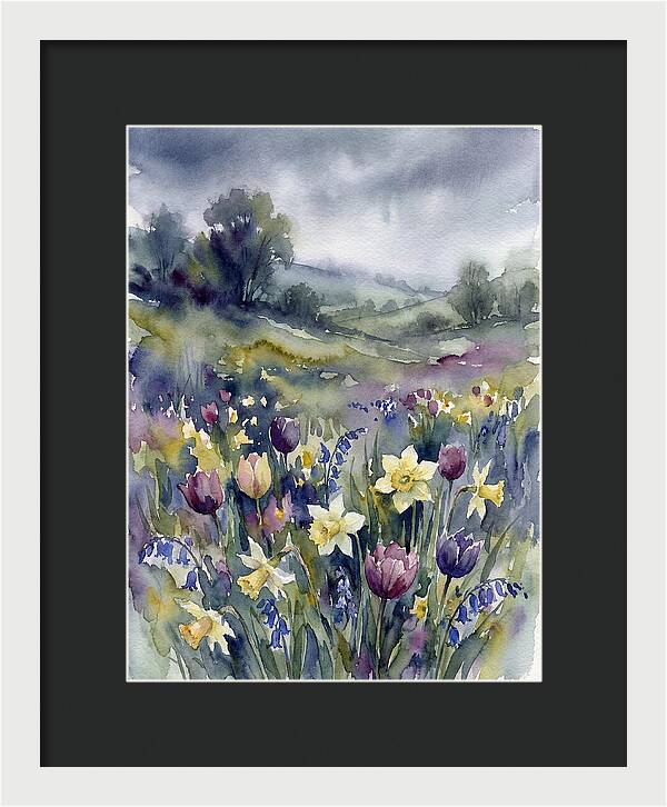 Spring Blooms Under Cloudy Skies