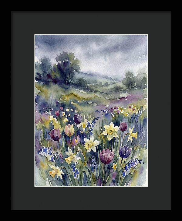Spring Blooms Under Cloudy Skies