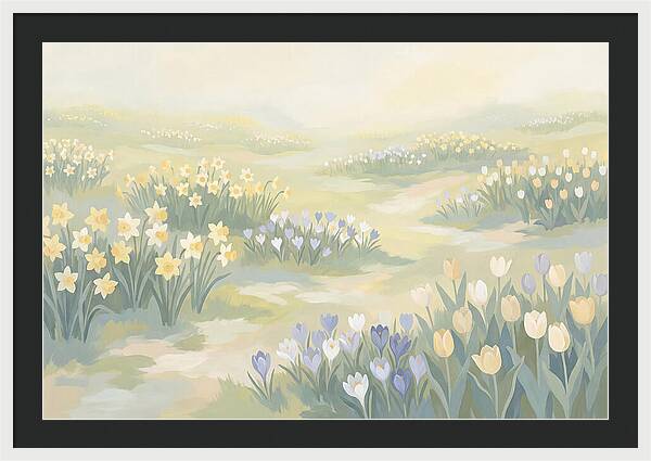 Spring Bulb Lawn With Naturalized Daffodils