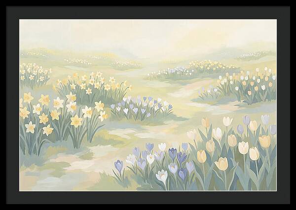 Spring Bulb Lawn With Naturalized Daffodils