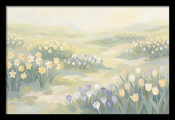 Spring Bulb Lawn With Naturalized Daffodils