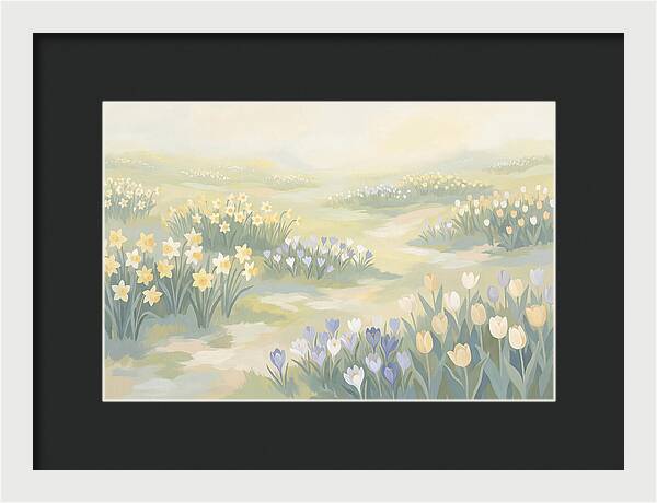 Spring Bulb Lawn With Naturalized Daffodils
