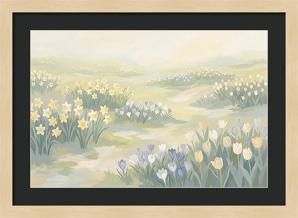 Spring Bulb Lawn With Naturalized Daffodils