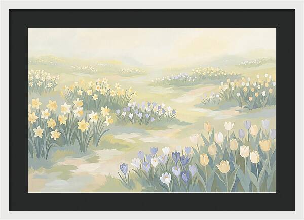 Spring Bulb Lawn With Naturalized Daffodils