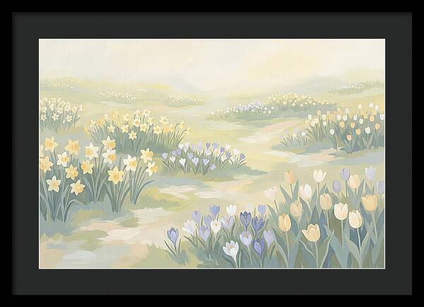 Spring Bulb Lawn With Naturalized Daffodils