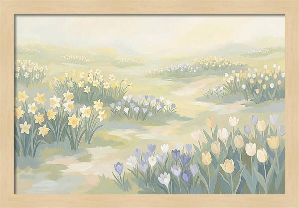 Spring Bulb Lawn With Naturalized Daffodils
