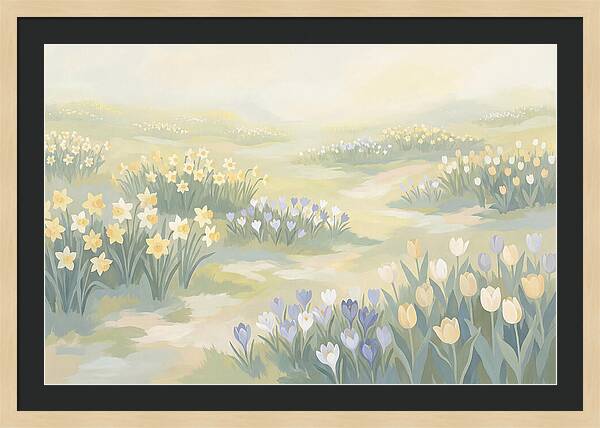 Spring Bulb Lawn With Naturalized Daffodils