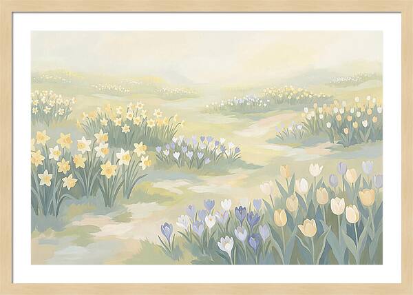 Spring Bulb Lawn With Naturalized Daffodils