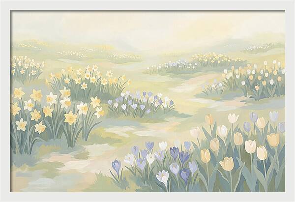 Spring Bulb Lawn With Naturalized Daffodils