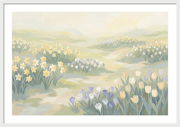 Spring Bulb Lawn With Naturalized Daffodils