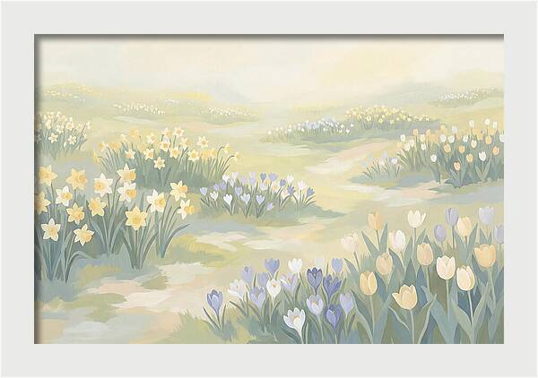 Spring Bulb Lawn With Naturalized Daffodils