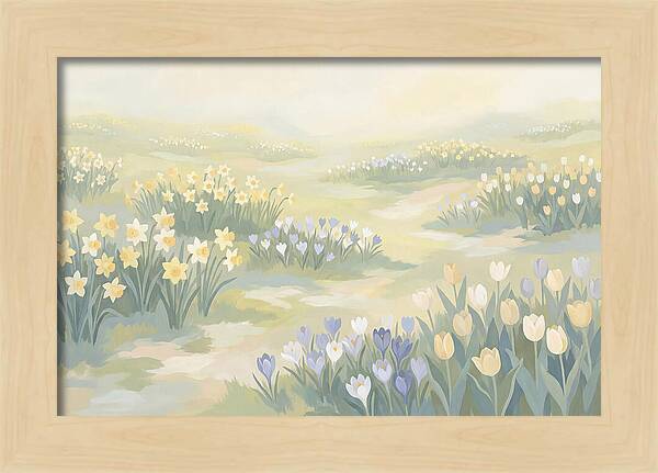 Spring Bulb Lawn With Naturalized Daffodils