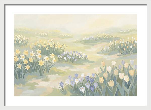 Spring Bulb Lawn With Naturalized Daffodils