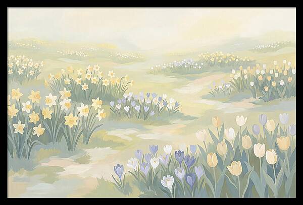 Spring Bulb Lawn With Naturalized Daffodils