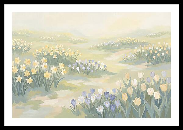 Spring Bulb Lawn With Naturalized Daffodils