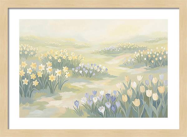 Spring Bulb Lawn With Naturalized Daffodils