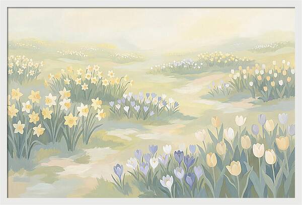 Spring Bulb Lawn With Naturalized Daffodils