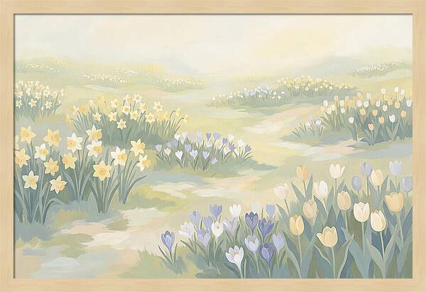 Spring Bulb Lawn With Naturalized Daffodils