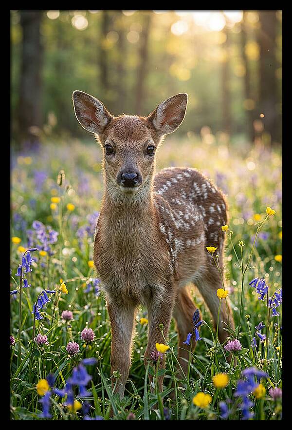 Spring Fawn In Bloom
