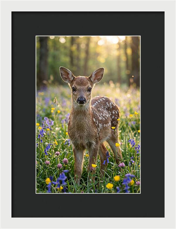 Spring Fawn In Bloom