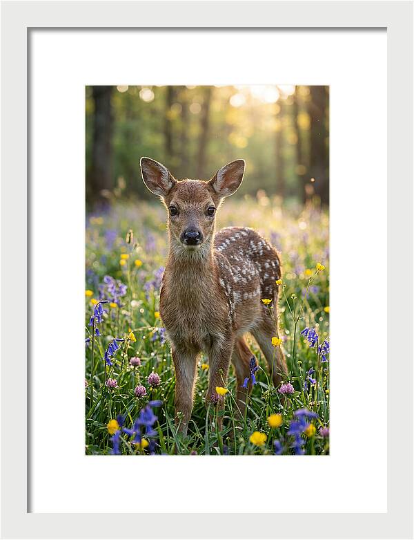 Spring Fawn In Bloom