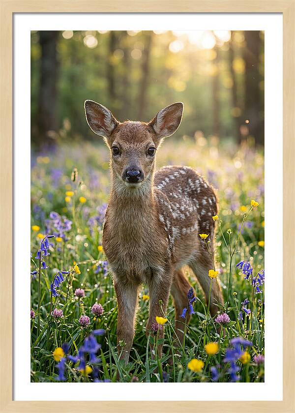 Spring Fawn In Bloom
