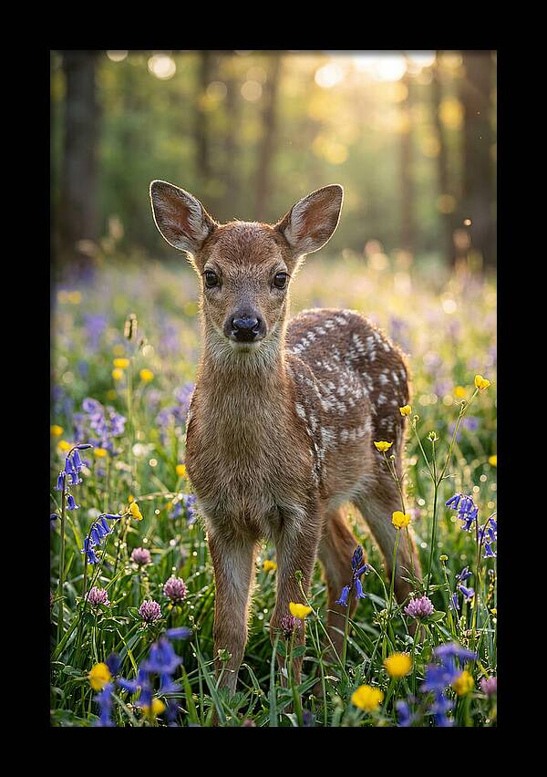 Spring Fawn In Bloom
