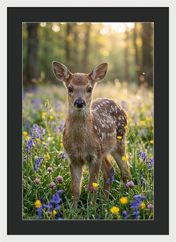 Spring Fawn In Bloom