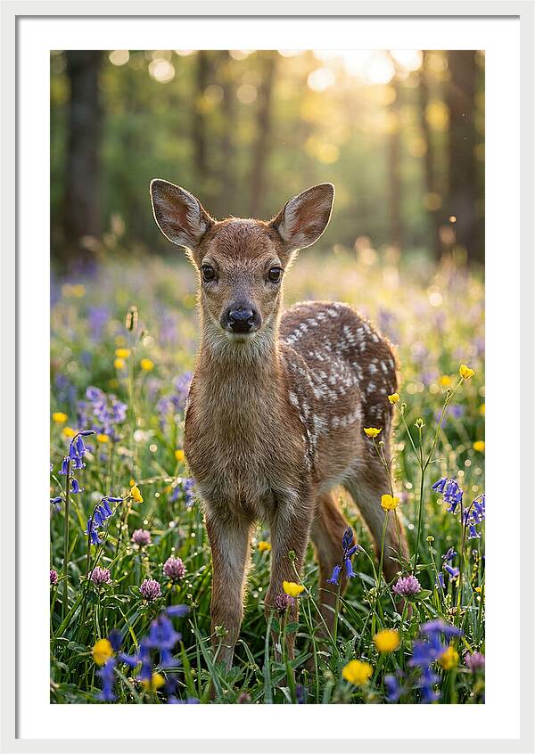 Spring Fawn In Bloom