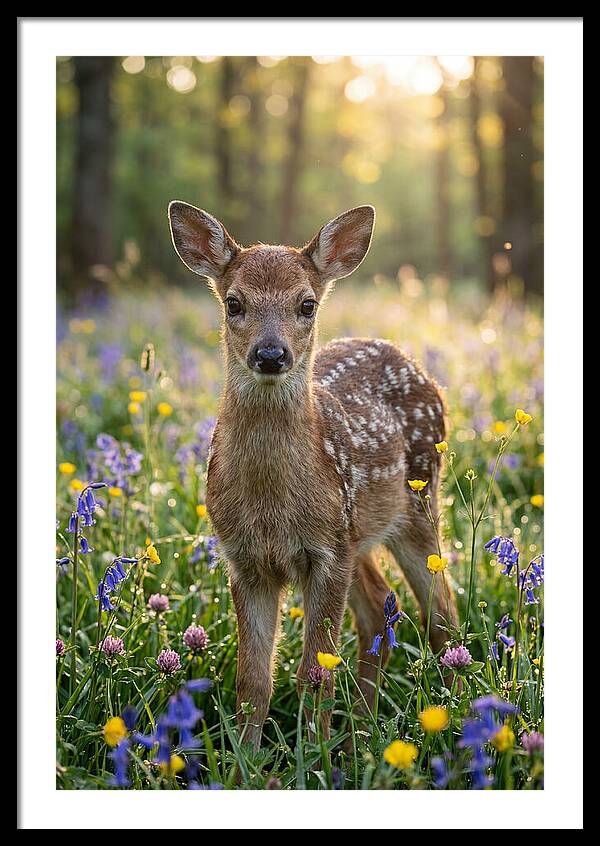 Spring Fawn In Bloom