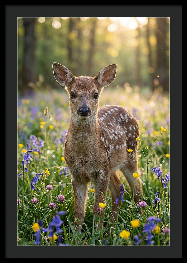 Spring Fawn In Bloom